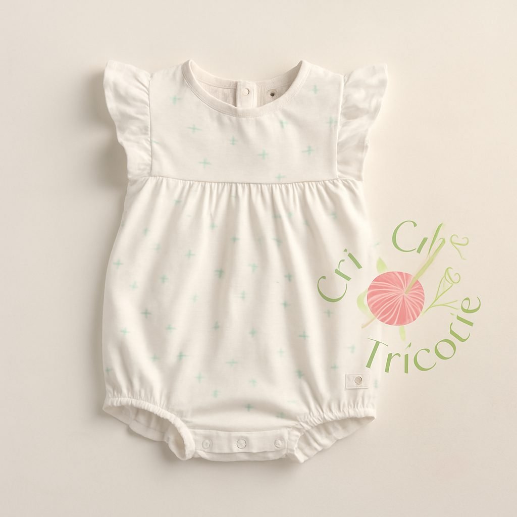 Barboteuse Essential Cotton Fish pour bébé, 18 mois