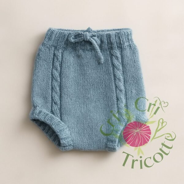 Bloomer enfant tricoté main, 2 ans