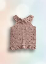 Débardeur bébé sans manches tricoté main, 9 mois, vue 2