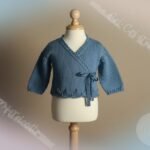 Gilet bébé tricoté main