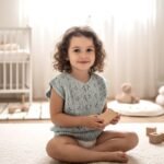 Haut enfant crocheté main, 3 ans