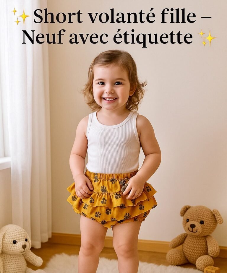 Jupe-short José Varon pour fille, 4 ans